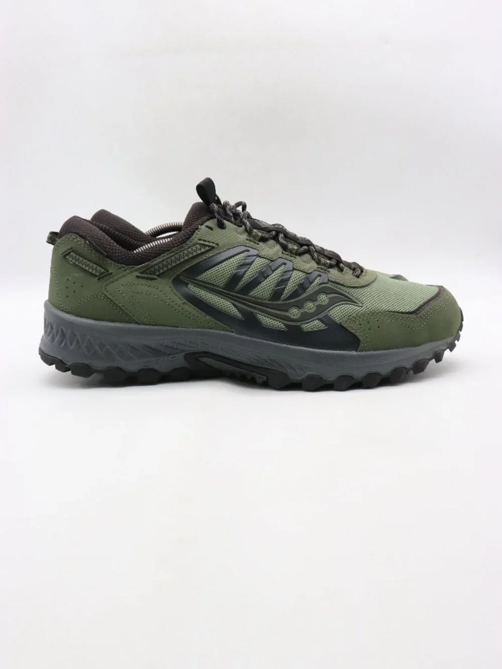 Saucony Grid Peak GTX Men's Size 13 Trail Running Shoes Green Black S70849-2